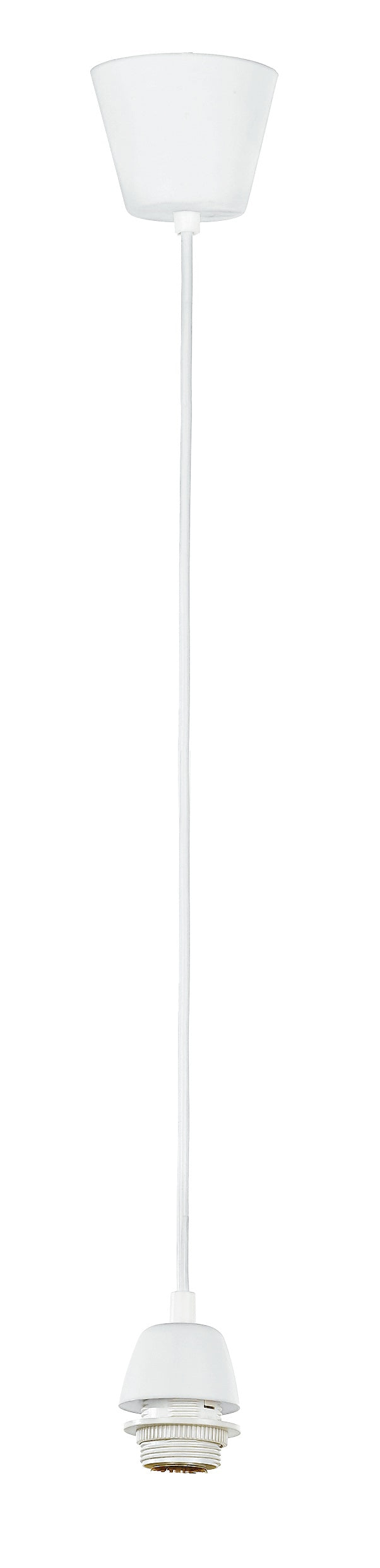 Pendel Bianco Plastica E27 9.5X80Cm