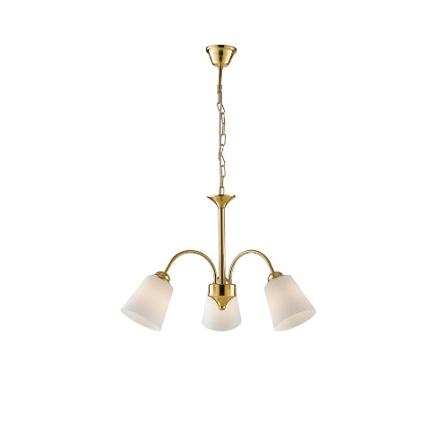 Lampadario 1162 Oro 3Xe14 60X37.9Cm