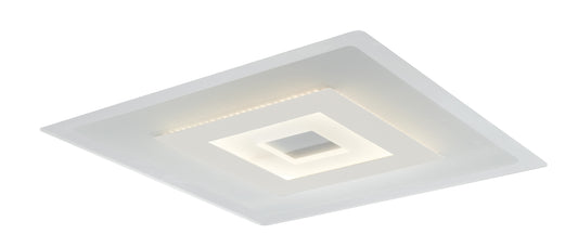 plafoniera led tresor bianca 38w 3040lm 4000k 50x10x50cm