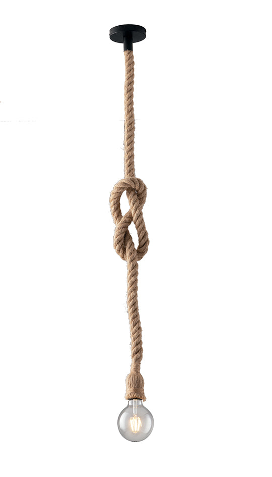 sospensione rope in corda 1xe27 150cm