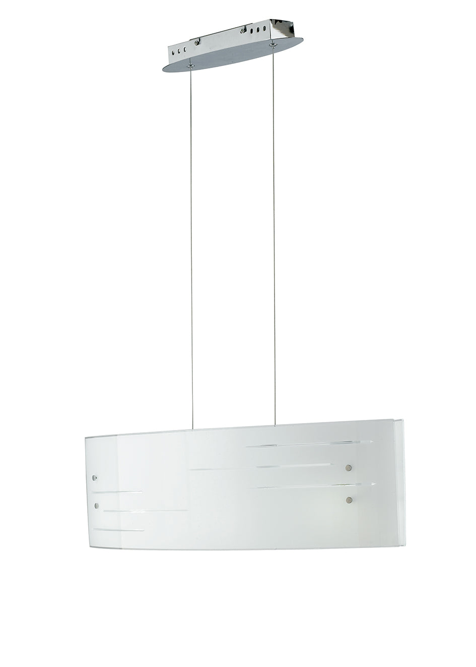 sospensione led charme bianca 50w 3750lm cct con telecomando 65x25x20cm